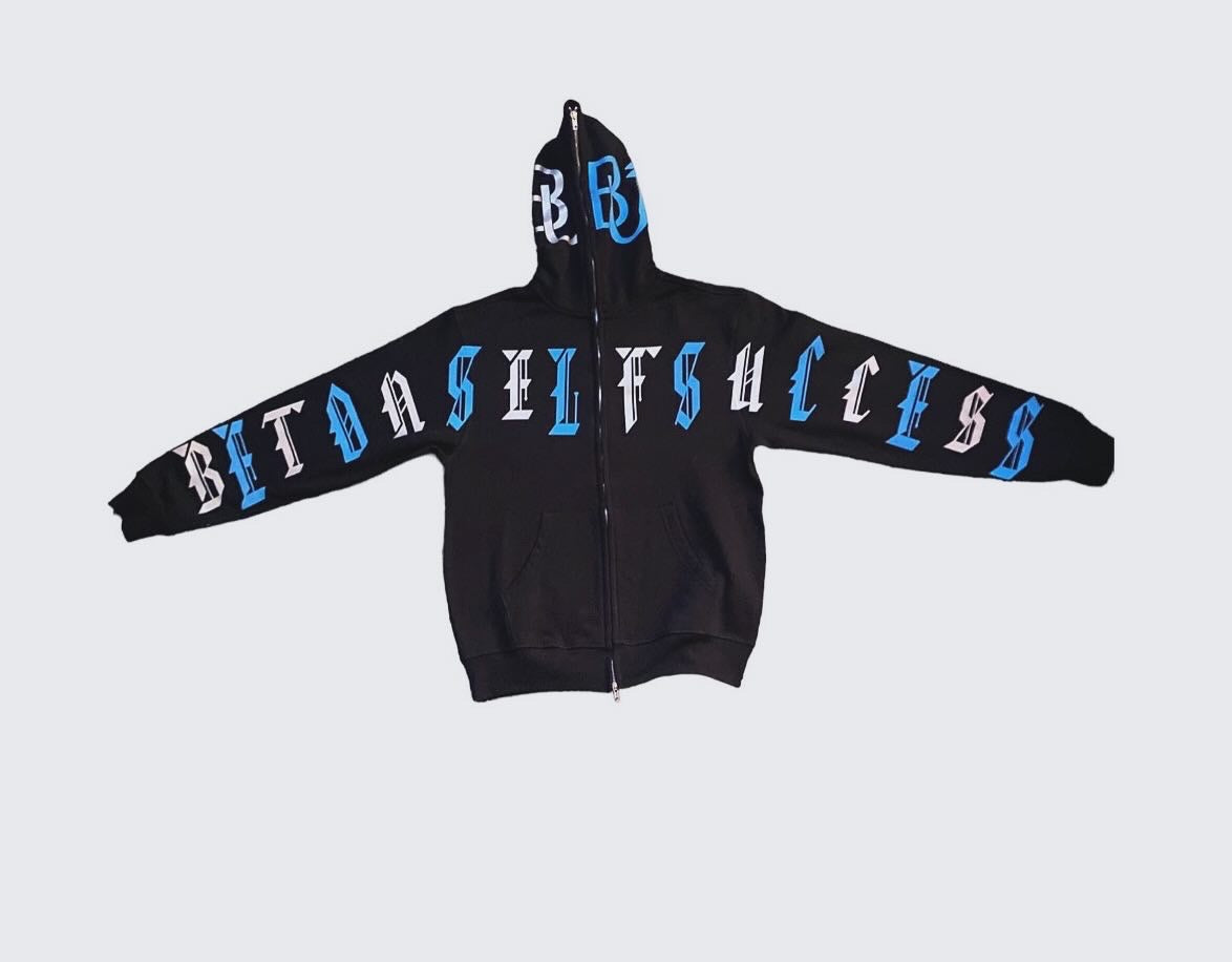 Reflective Bet on self success Full zip